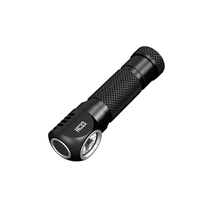 Nitecore Headlamp Series HC33 Battery not included.1800 Lumens, MAX Hitting 187m, CREE XHP35 HD LED, Five Brightness Levels, Versatile High Performance L-shaped Headlamp