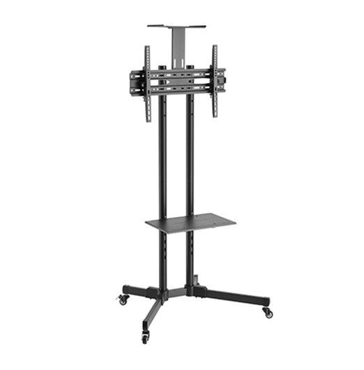 KONIC 37"-70" Versatile & Compact TV Cart Mobile Trolley - Height Adjustable DVD/AV component shelf & Camera shelf