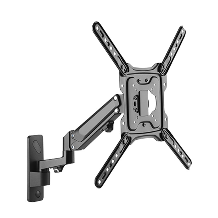 KONIC 23"-55" Full-Motion TV Wall Mount - Aluminum - Gas Spring - Weight Capacity 5-23kg