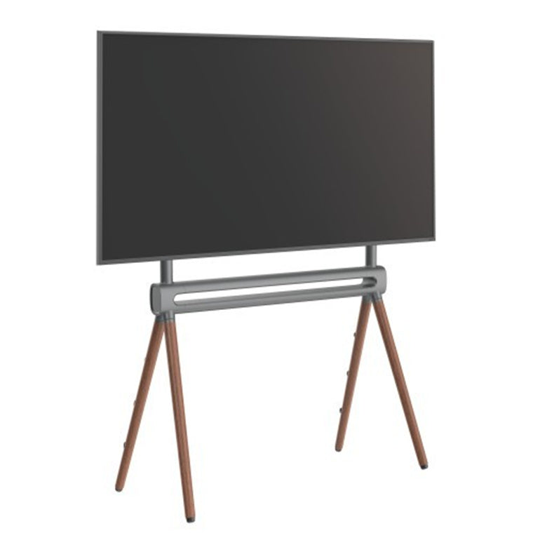 KONIC 49"-70" Scandinavian Easel Studio TV Floor Stand with RGB Light - Weight Capacity 40kg