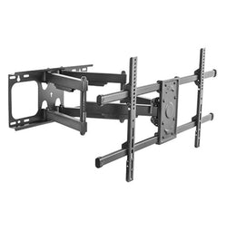 KONIC 37"-90" Full-Motion TV Wall Mount - Heavy-Duty Weight Capacity 75kg - Profile 69-635mm - Swivel Range +5-15