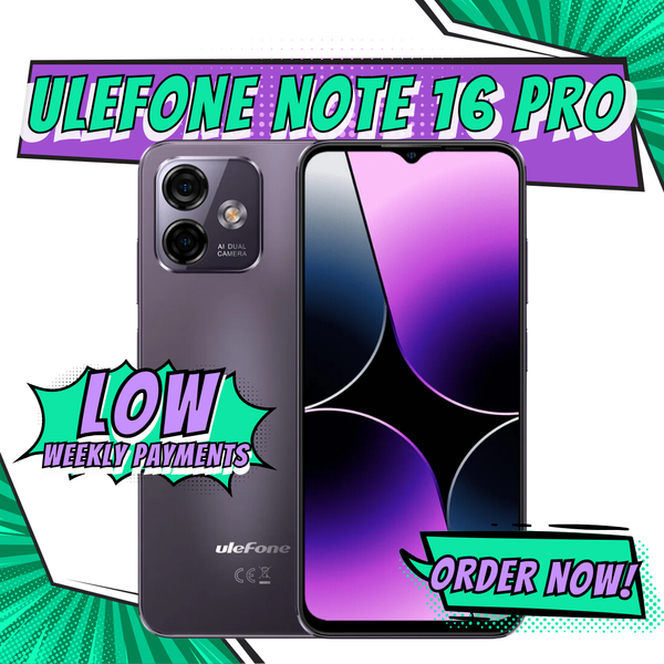 Ulefone Note 16 Pro(16GB+256GB) Unlocked Mobile Phones, Android 13 Smartphone, 50MP Main Camera, 6.52 HD+ Waterdrop Screen, 8-Core Processor, Dual 4G Unlocked Cell Phone Globla Version- Purple