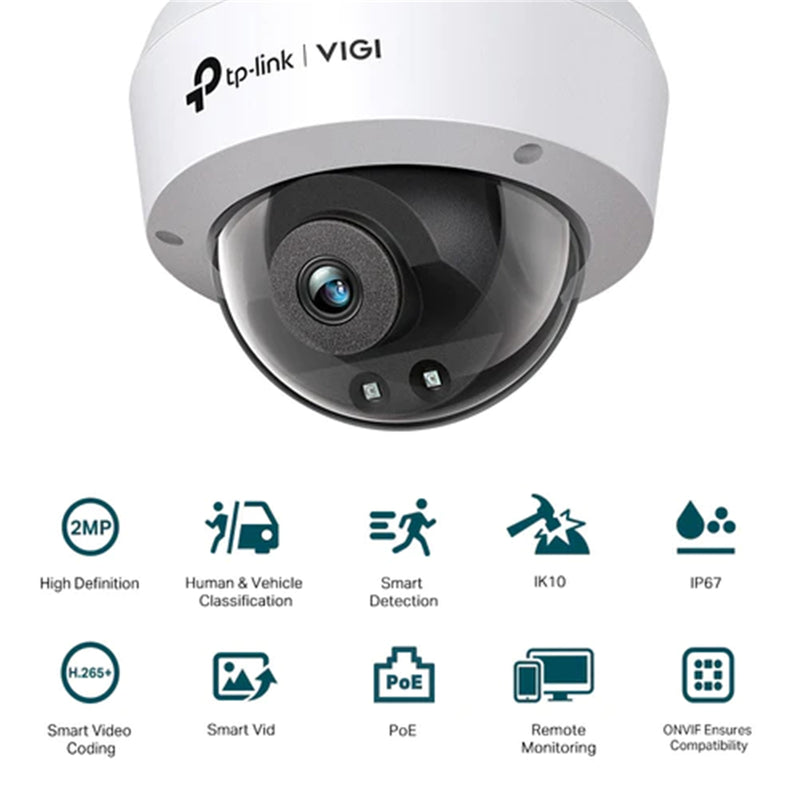 TP-Link VIGI C220I (2.8mm) VIGI 2MP IR Dome Network Camera