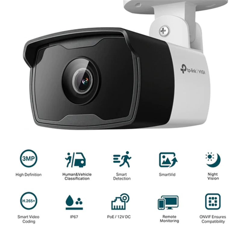 TP-Link VIGI C330I (6mm) VIGI 3MP Outdoor IR Bullet Network Camera