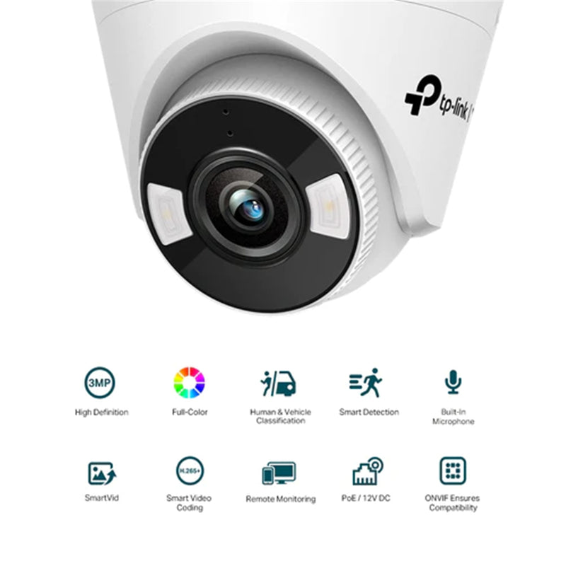 TP-Link VIGI C430 (2.8MM) 4MP Full-Color Turret Network Camera