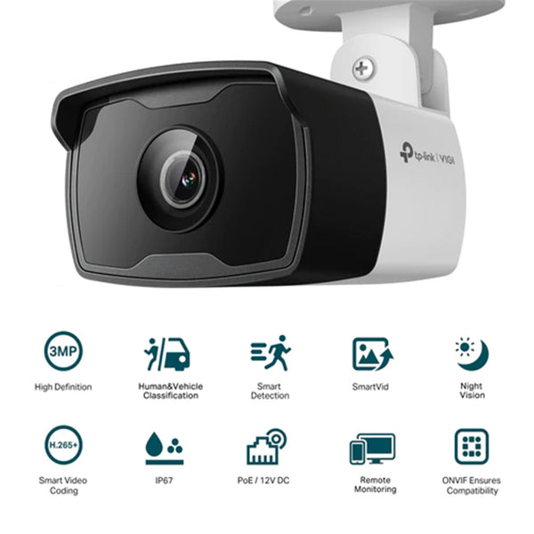 TP-Link VIGI C330I(2.8mm) VIGI 3MP Outdoor IR Bullet Network Camera