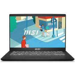 MSI Modern 14 C13M-642AU 14 Inch FHD IPS-Level 60Hz Intel i3-1315U UHD Graphics 8GB DDR4 RAM 512GB SSD Win 11 Home Business and Productivity Laptop, Classic Black