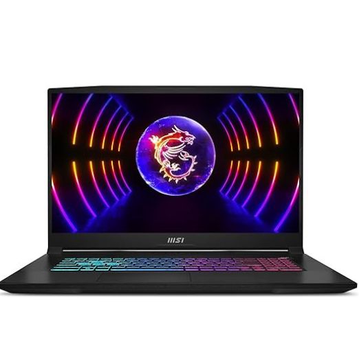 MSI Katana 17 B12UDXK-495AU 17.3-Inch 12th Intel i5-12450H NVIDIA RTX 3050 8GB DDR5 Ram 512GB SSD Gaming Laptop, Black