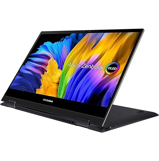 ASUS Zenbook Flip Laptop + Touch screen, 13.3-inch, Windows 11 Home, Intel Core i7-1165G7 Processor 2.8 GHz Processor, 1TB SSD, 16GB RAM, Intel Iris Xe Graphics, Jade Black, UX371EA-HL709W