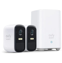 Eufy eufyCam 2C Pro Wire-Free Security Camera Kit - 2 Pack, 2K, Spotlight, Color NightVision, Up to 6 Months Battery Life, Local Storage, No Monthly Fee