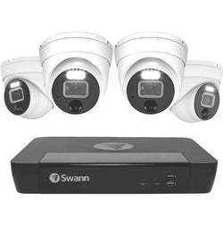 Swann 12MP 2TB NVR Kit w/ 4 x Dome Cameras