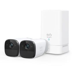 Eufy eufyCam 2 Pro Wire-Free Security Camera Kit - 2 Pack, 2K, Up to 365 Day Battery Life, Local Storage, No Monthly Fee