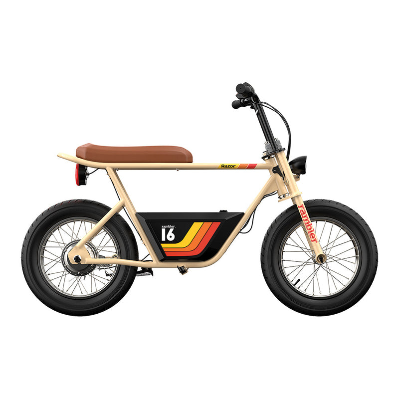 Razor Rambler 16 Mini Electric Bike for Adults (18 years +) (Tan)