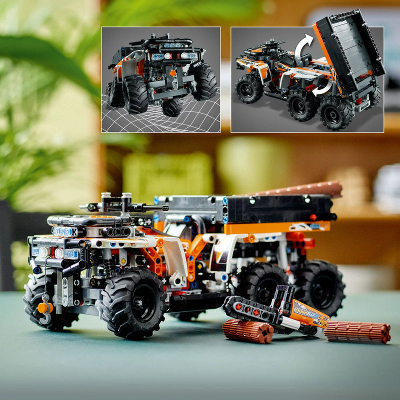 LEGO Technic All-Terrain Vehicle, 6-Wheeled Off Roader Model Truck Toy, ATV Construction Set, Birthday Gift Idea 42139