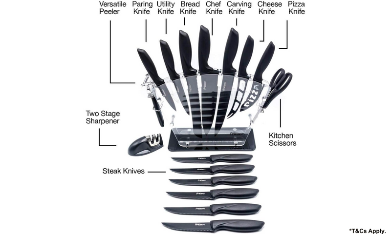 Kitchen Precision 17 Pieces Complete Kitchen Knife Set - Layaway AU