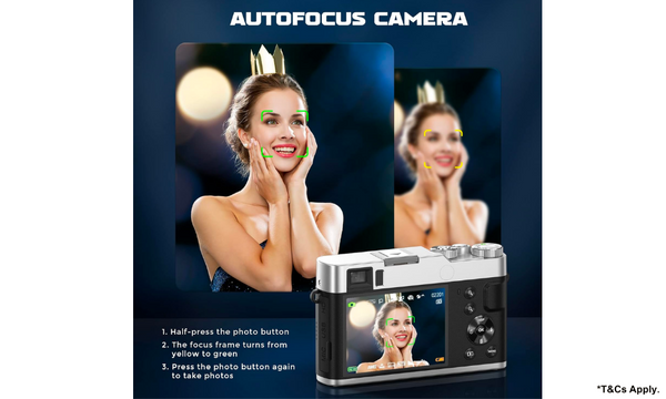 Oiadek 4K 48MP AutoFocus Vlogging Camera