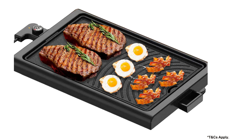 Aotuu Electric Indoor Kitchen Griddle Nonstick Flat Cast Iron Grilling Plate - Layaway AU