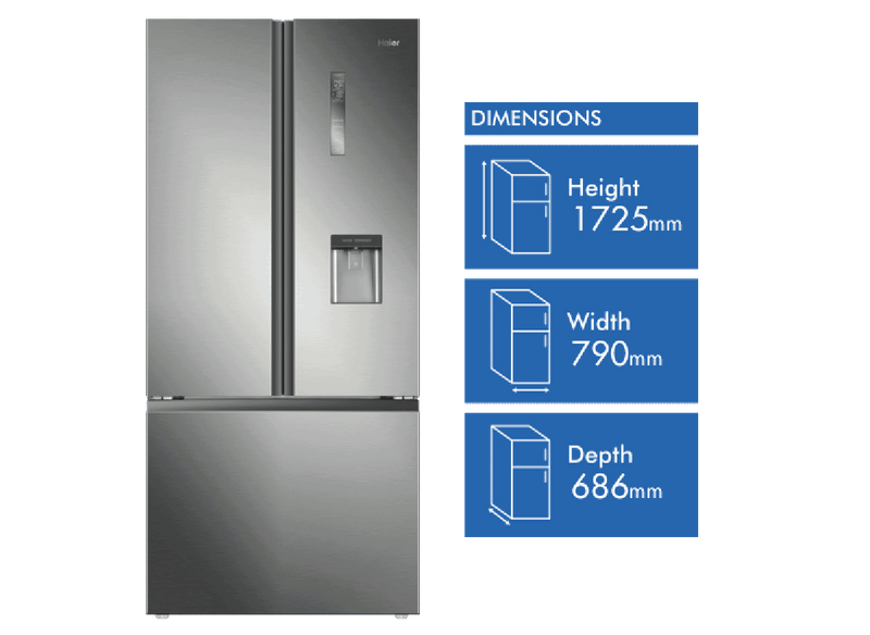 Haier 489L French Door Refrigerator