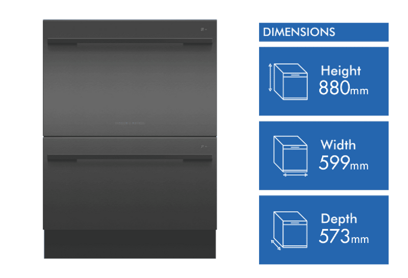 Fisher & Paykel 60cm Double Dishdrawer