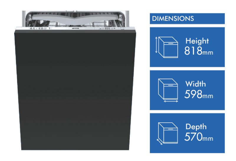 Smeg 60cm Fully Integrated Dishwasher