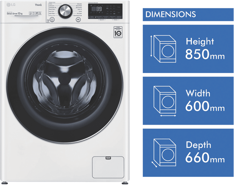 LG 12kg Front Load Washer