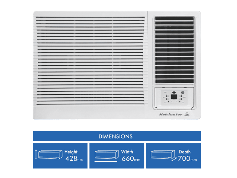 Kelvinator C3.9kW H3.6kW Reverse Cycle Box Air Conditioner