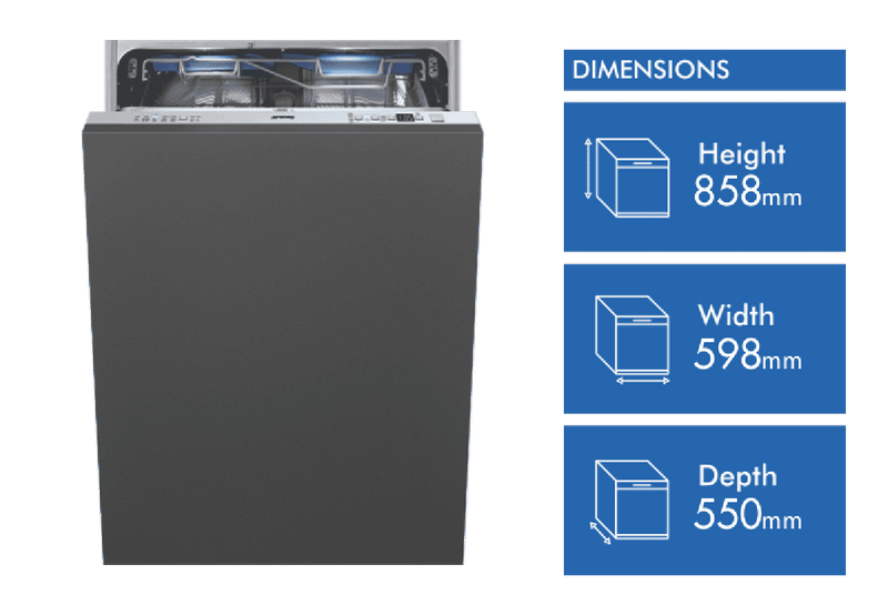 Smeg 60cm Integrated Dishwasher Diamond Series