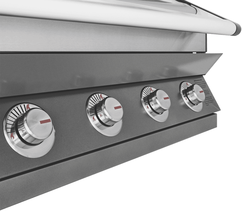 BeefEater 1600 Series Dark 4 Burner Built In BBQ w/ Cast Iron Burners & Grills - Body Only