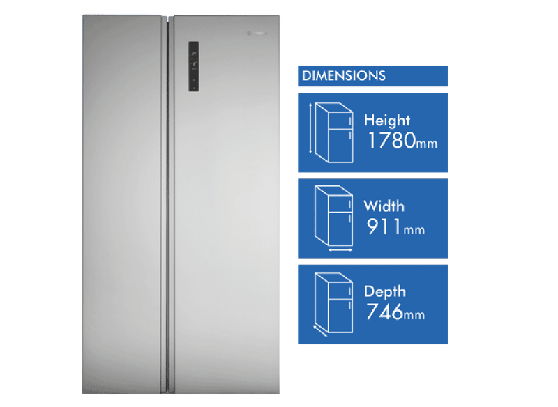 Westinghouse 624L Side By Side Refrigerator