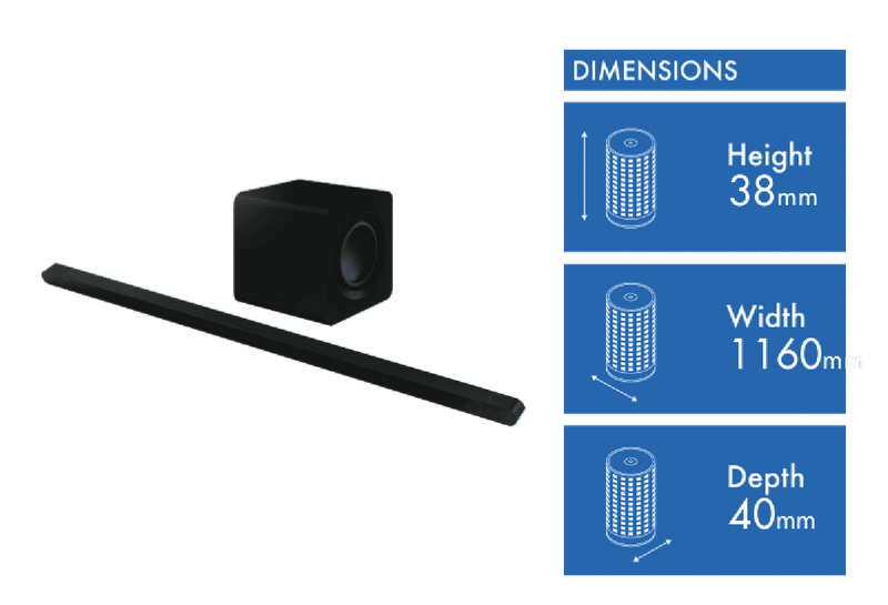 Samsung Ultra Slim 3.1.2ch Soundbar