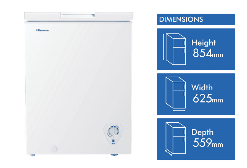 Hisense 145L Hybrid Chest Freezer