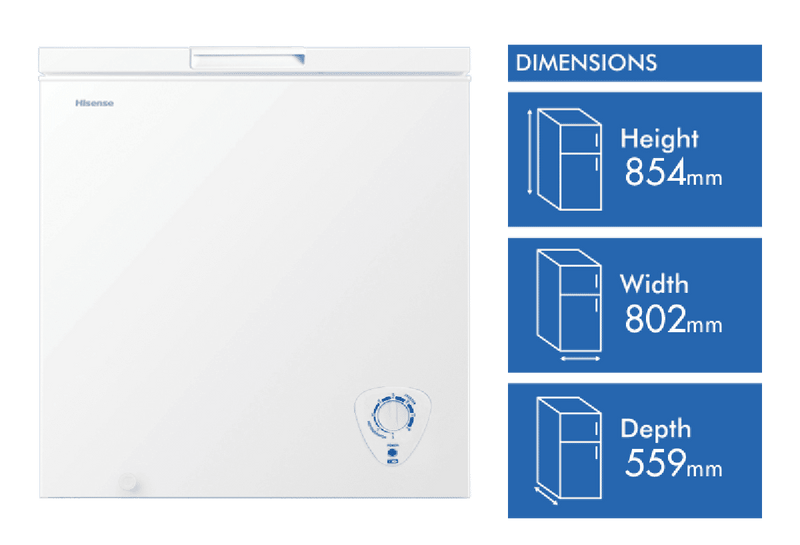 Hisense 200L Hybrid Chest Freezer