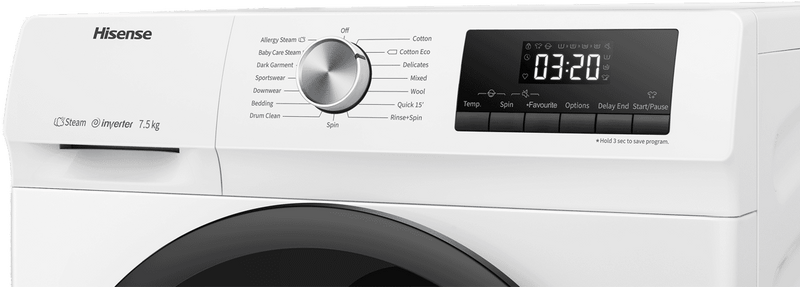 Hisense 7.5kg Front Load Washer