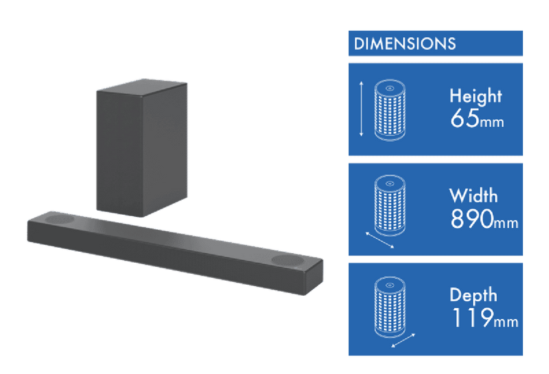 LG 3.1.2Ch 380W Dolby Atmos Soundbar