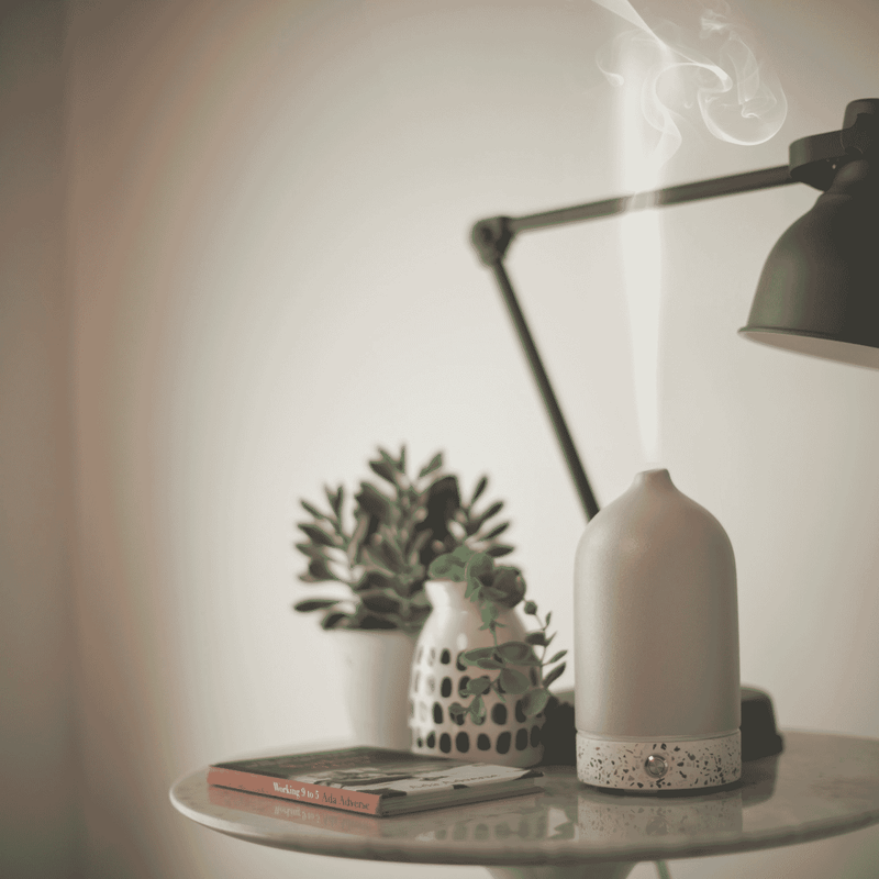 Ellia Pure Aroma Diffuser Ceramic & Terrazzo- Grey