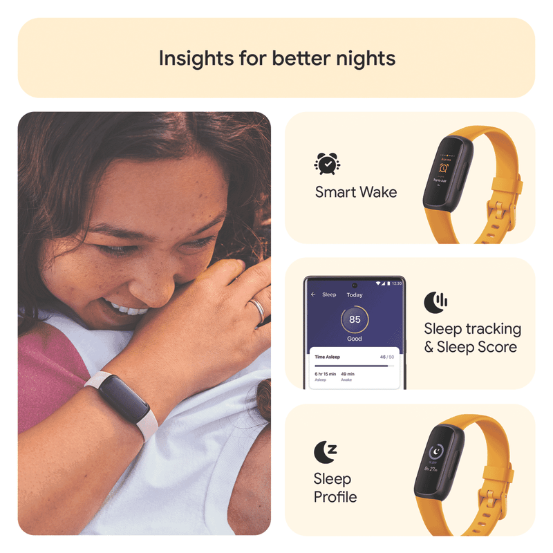 Fitbit Inspire 3 Morning Glow/Black