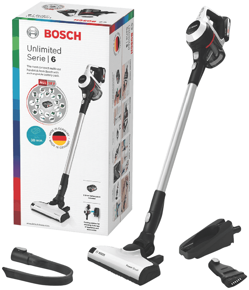 Bosch Series 6 Unlimited Cordless Vacuum White