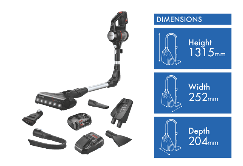 Bosch Unlimited 7 Cordless Vacuum Twin Battery