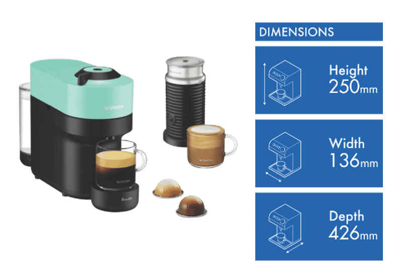 Nespresso Vertuo Pop Bundle Aqua Mint