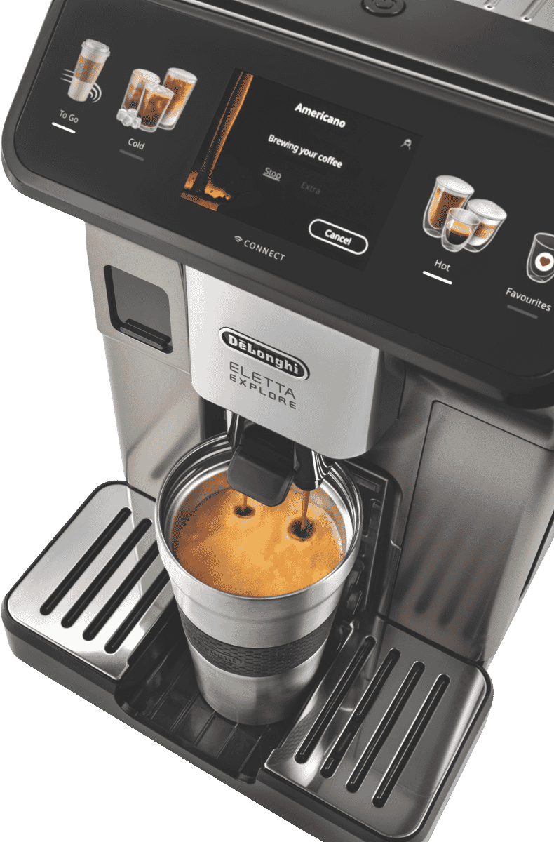 DeLonghi Eletta Explore Wifi Connect Titan Coffee Machine