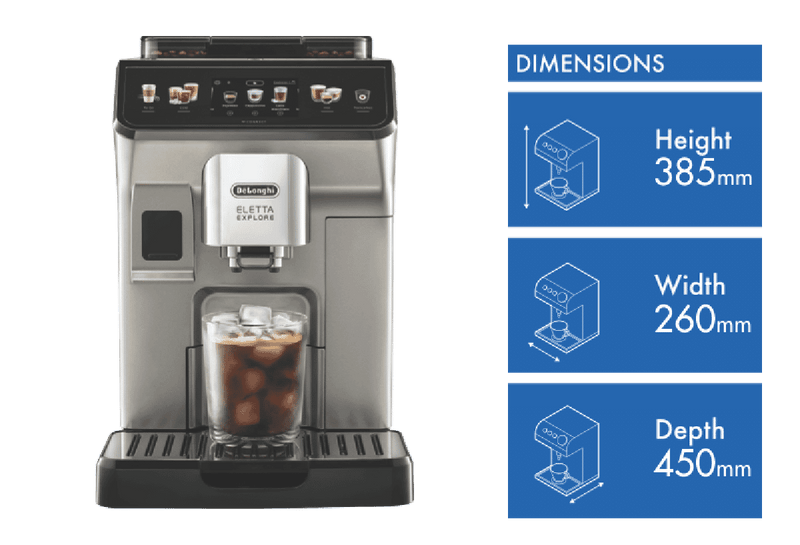 DeLonghi Eletta Explore Wifi Connect Titan Coffee Machine