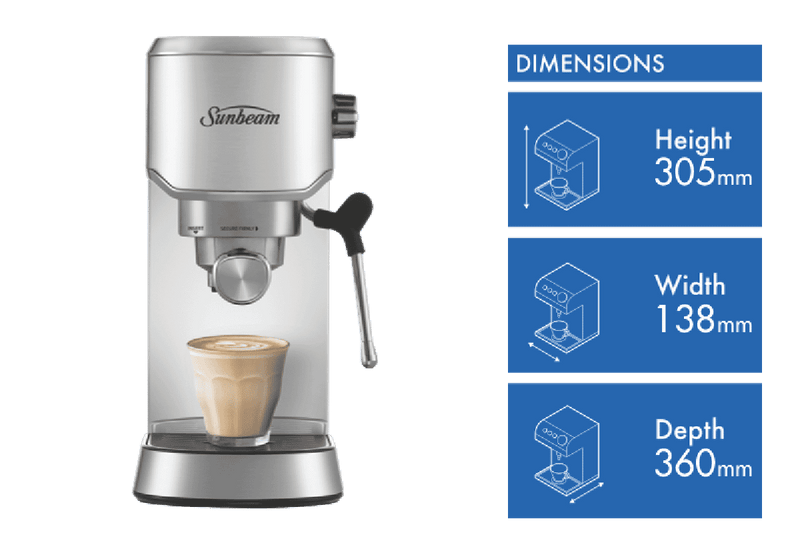 Sunbeam Compact Barista Espresso Coffee Machine