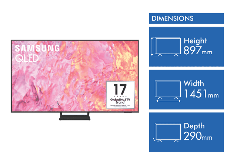 Samsung 65" Q60C 4K QLED Smart TV 23