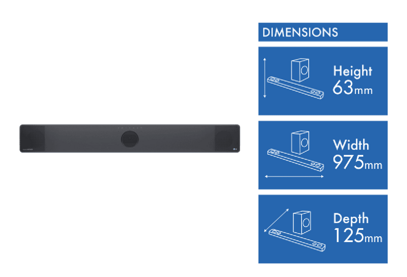 LG 3.1.3Ch 400W Dolby Atmos Soundbar