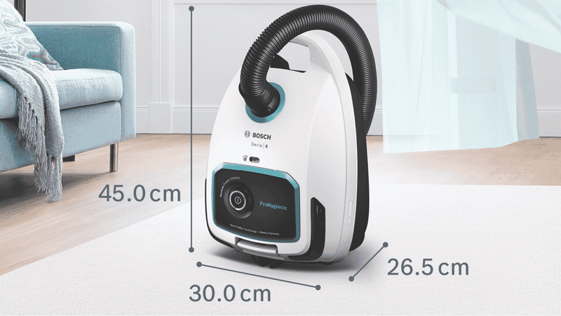 Bosch Series 6 ProHygienic Bagged Vacuum White