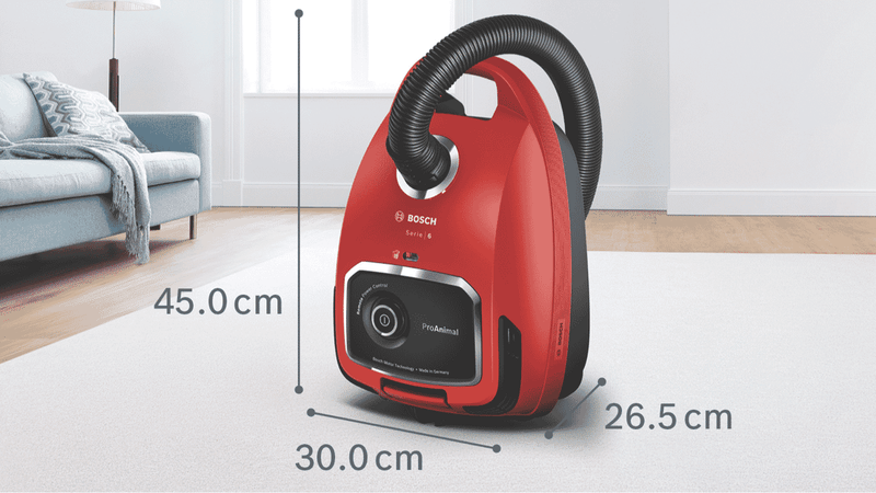 Bosch Series 6 ProAnimal Bagged Vacuum Red