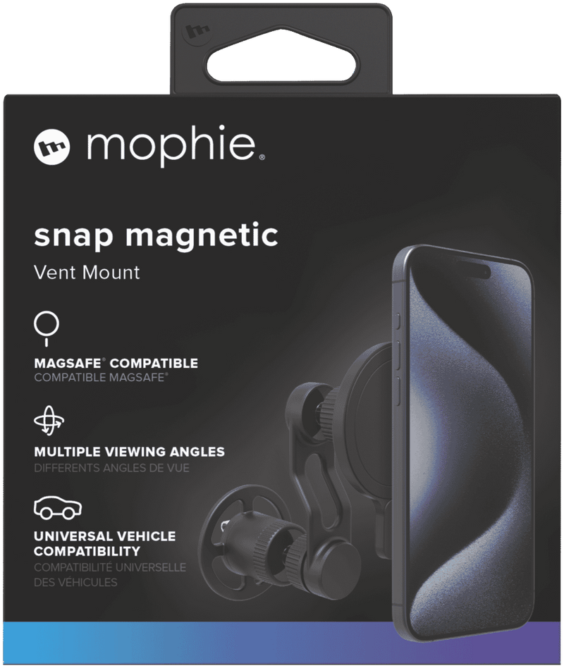 Mophie Snap magnetic car vent mount with extension arm (Non Wireless)