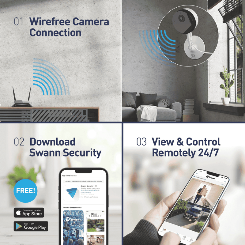 Swann 2K Indoor Powered WiFi Camera