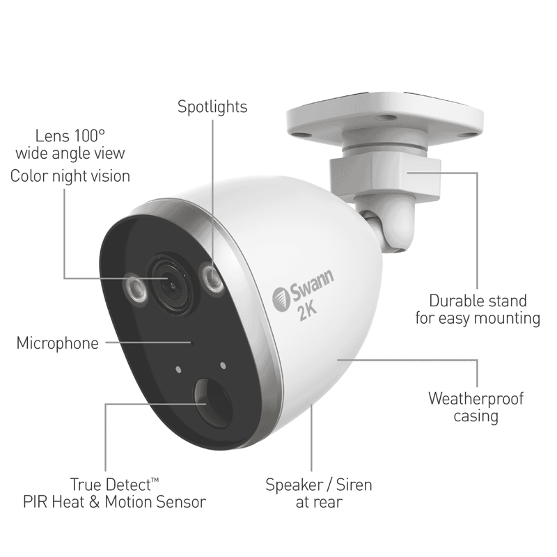 Swann 2K Outdoor Powered WiFi Camera