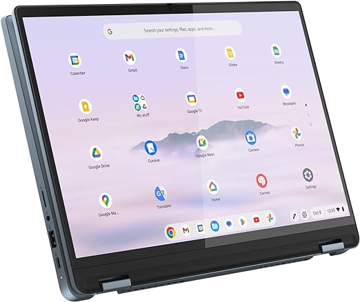 Lenovo IP Flex 5 Chrome 14IAU7 14 Inch Intel Iris Xe Graphics Intel Core i5-1235U 512GB SSD 8GB RAM ChromeOS Laptop, Stone Blue